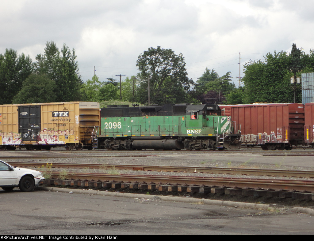 Ex BN Power in Vancouver Yard 